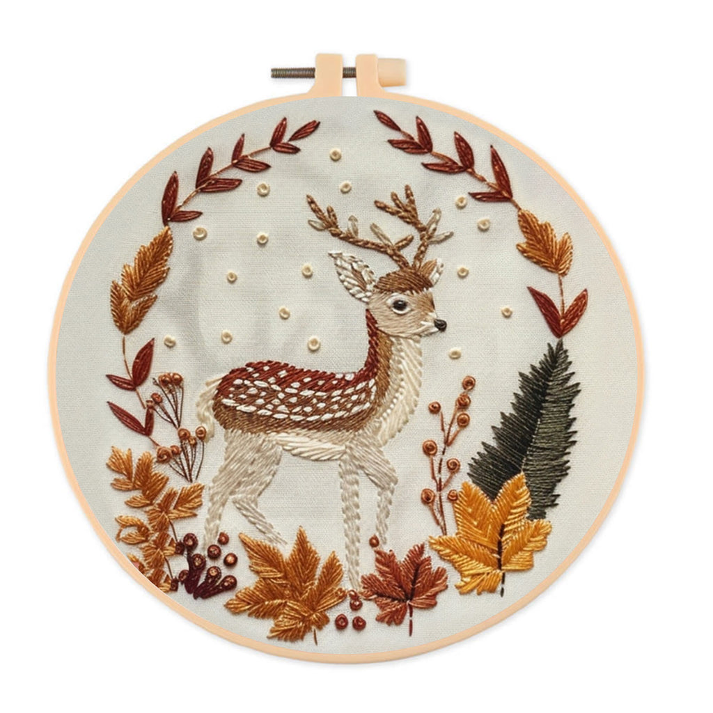 Rubbyoo Embroidery Kit-   Autumn Deer - image 0
