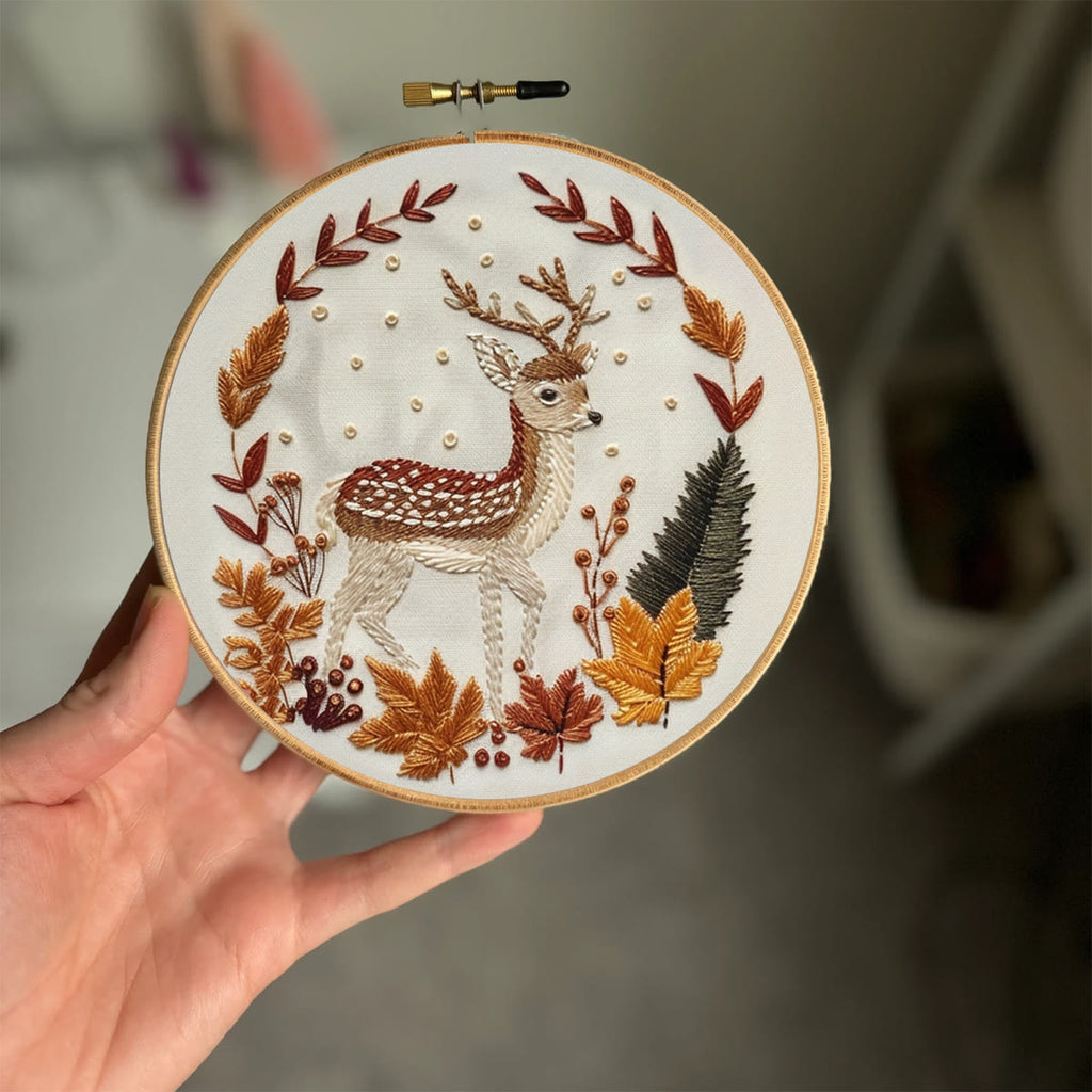 Rubbyoo Embroidery Kit-   Autumn Deer - image 1