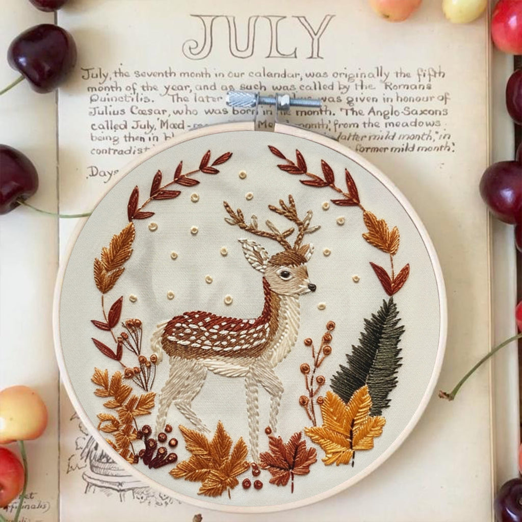 Rubbyoo Embroidery Kit-   Autumn Deer - image 2