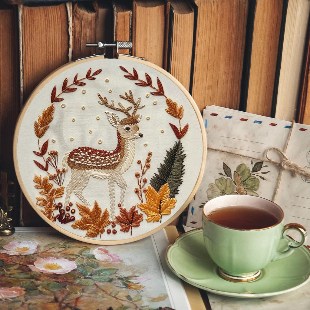 Rubbyoo Embroidery Kit-   Autumn Deer - image 4