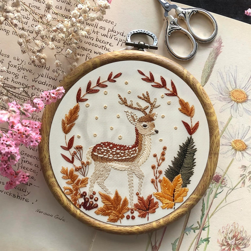 Rubbyoo Embroidery Kit-   Autumn Deer - image 8