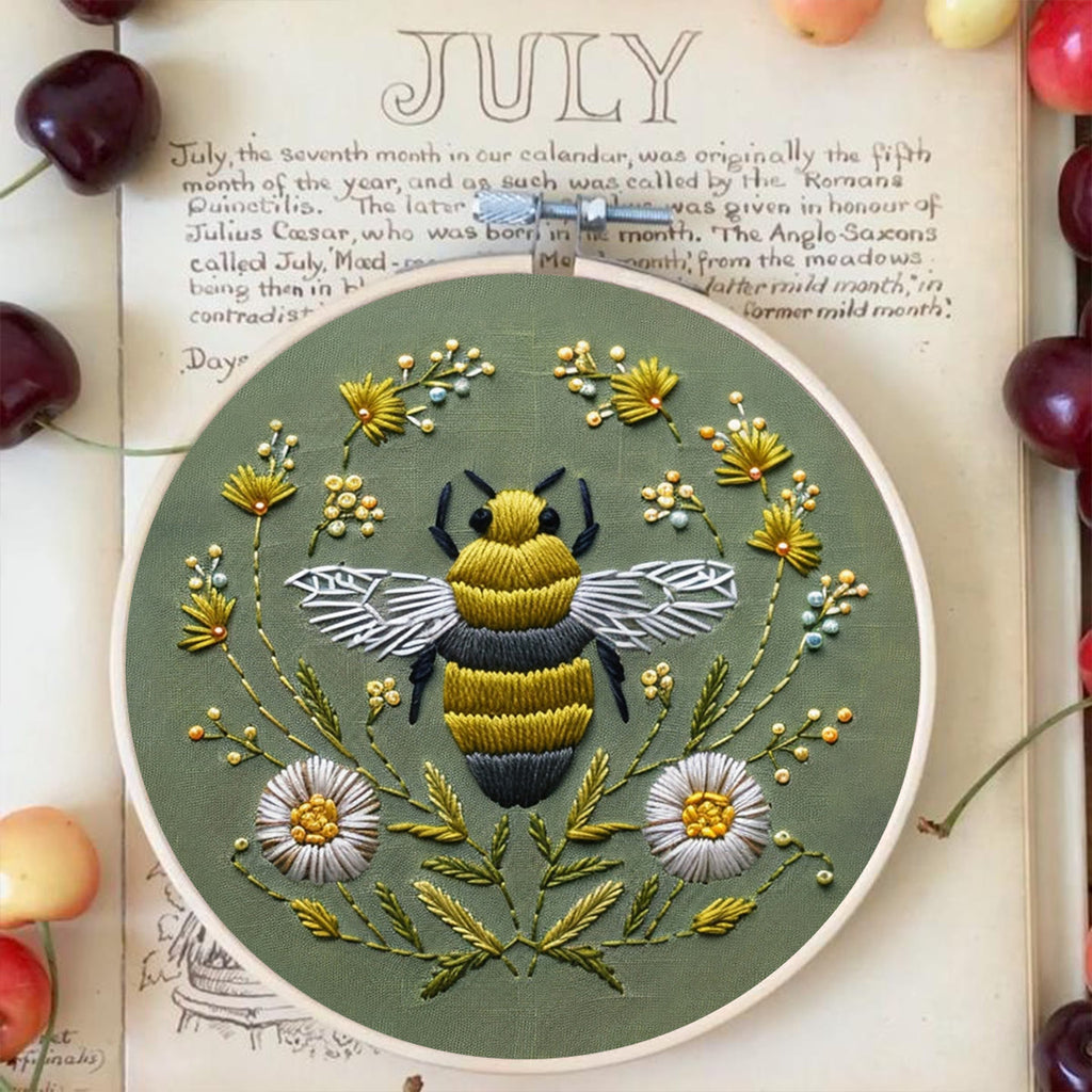 Rubbyoo Embroidery Kit-  Daisy Honey Bee - image 1