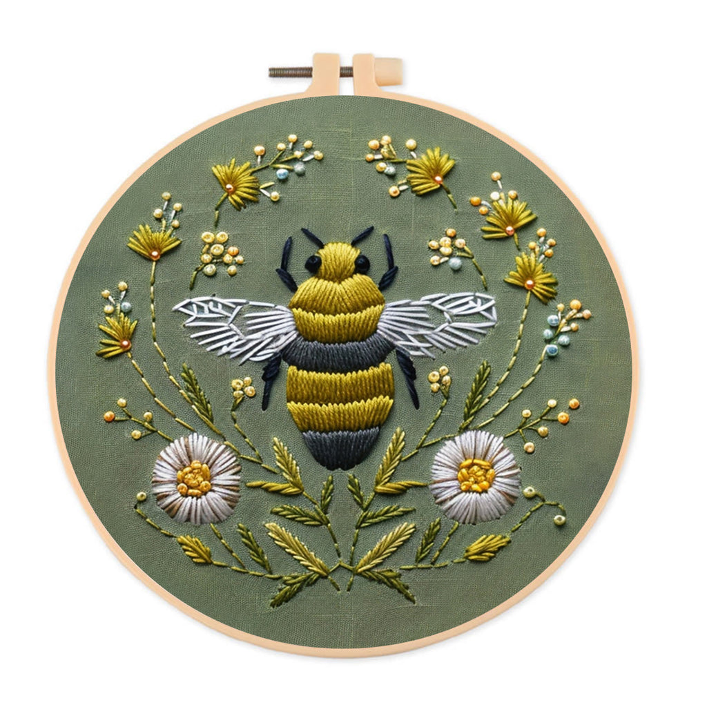 Rubbyoo Embroidery Kit-  Daisy Honey Bee - image 0