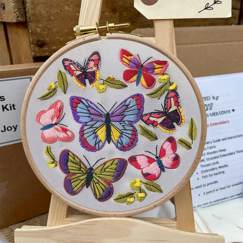 Rubbyoo Embroidery Kit-  Colorful Butterflies - image 6