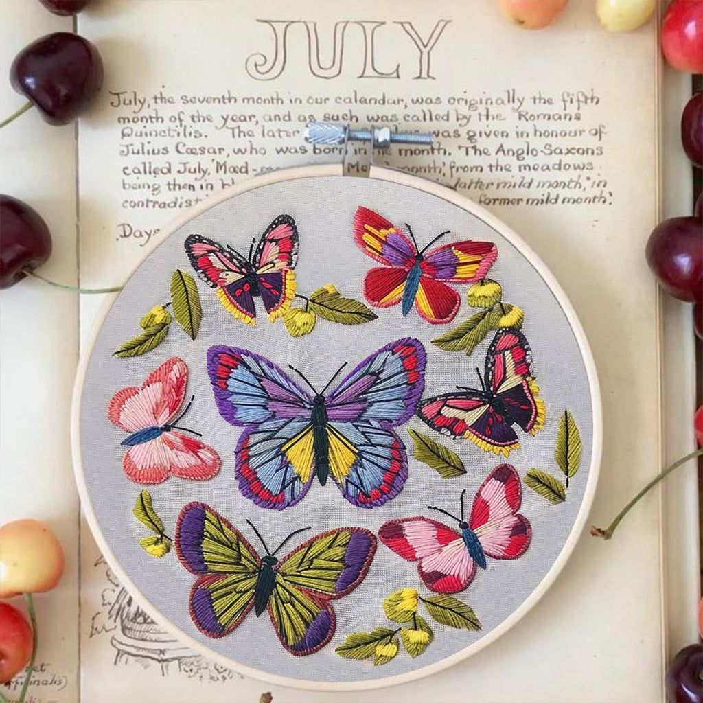 Rubbyoo Embroidery Kit-  Colorful Butterflies - image 3