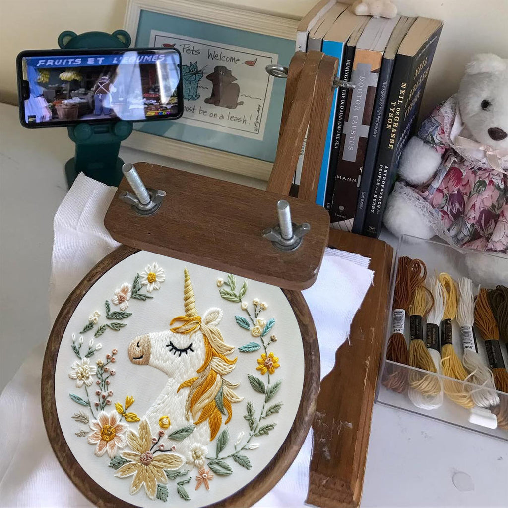 Rubbyoo Embroidery Kit-  Floral Unicorn - image 4