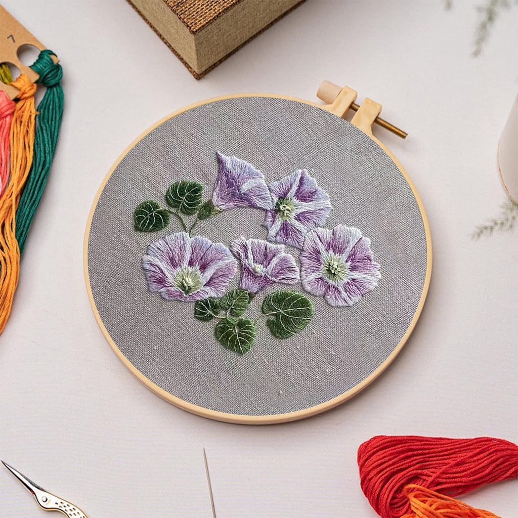 Rubbyoo Embroidery Kit- Mini Purple Hortensia - image 2
