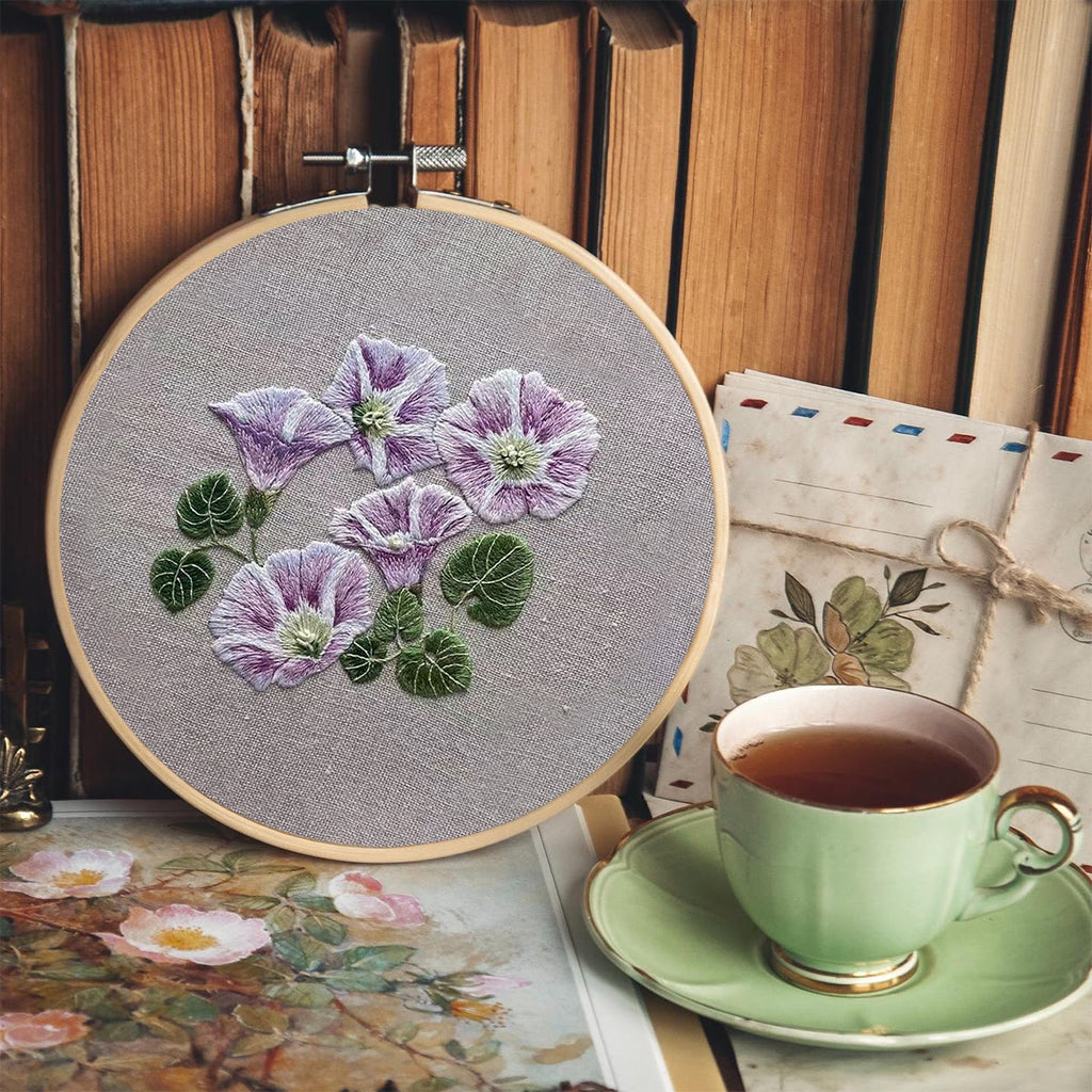 Rubbyoo Embroidery Kit- Mini Purple Hortensia - image 5