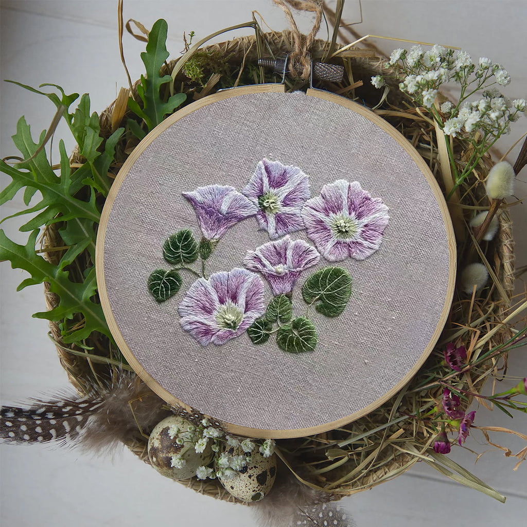 Rubbyoo Embroidery Kit- Mini Purple Hortensia - image 7