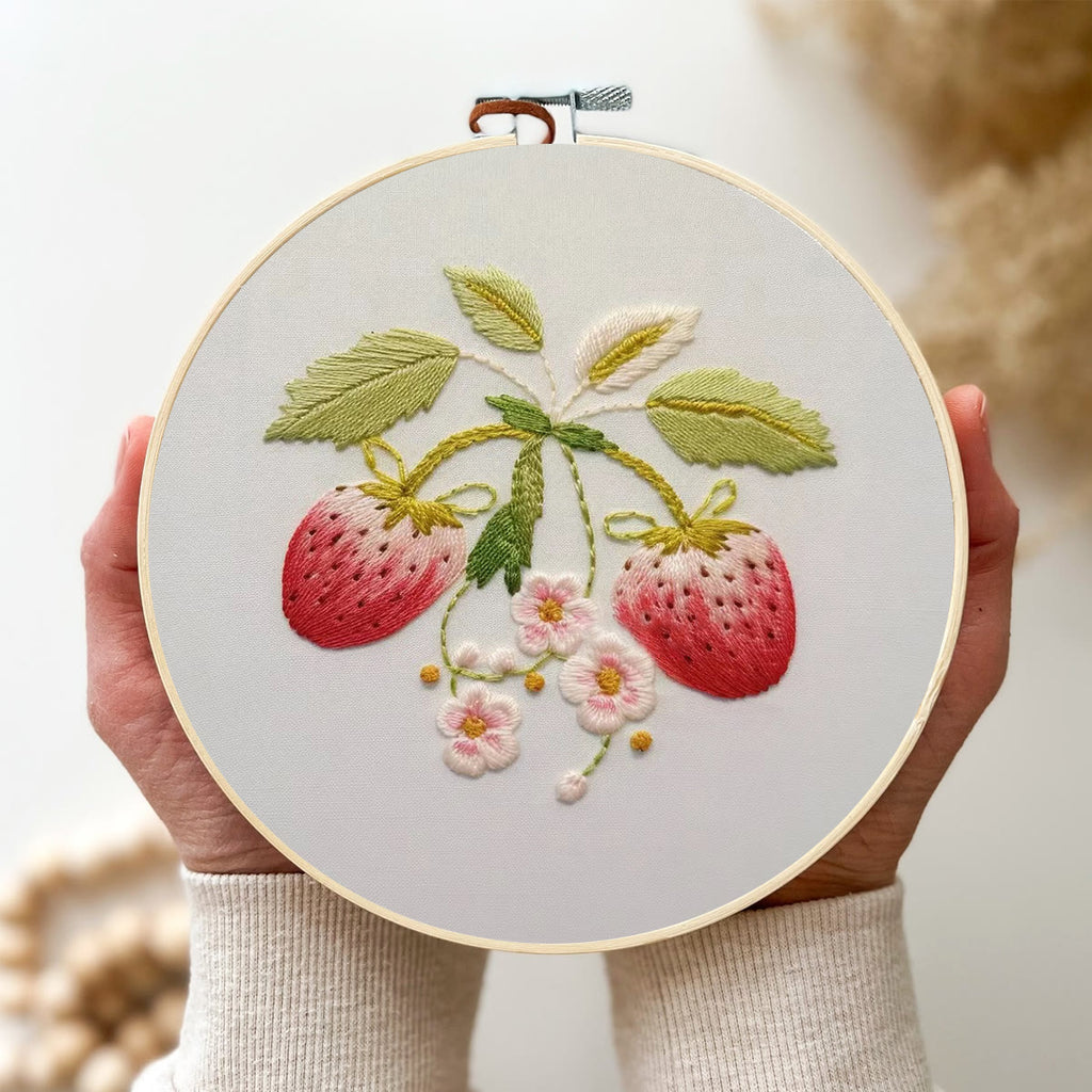 Rubbyoo Embroidery Kit-  Strawberry Blossoms - image 2