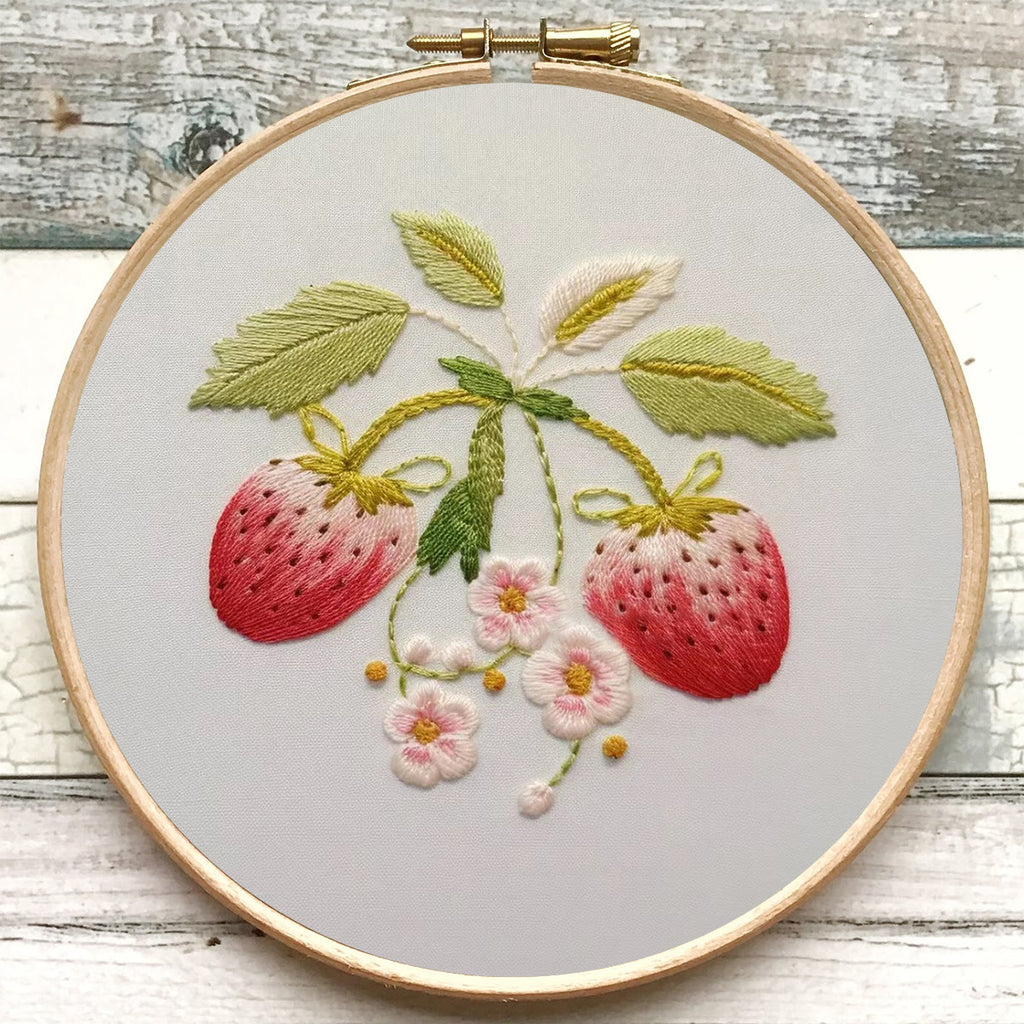 Rubbyoo Embroidery Kit-  Strawberry Blossoms - image 6