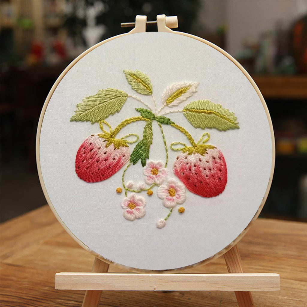 Rubbyoo Embroidery Kit-  Strawberry Blossoms - image 3