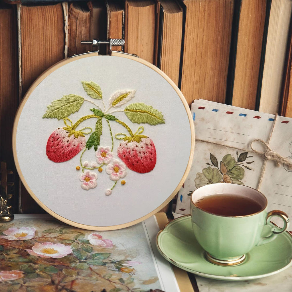 Rubbyoo Embroidery Kit-  Strawberry Blossoms - image 5