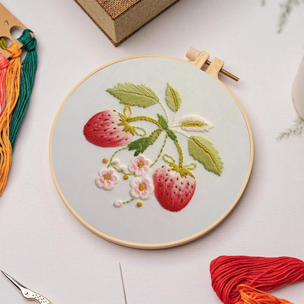 Rubbyoo Embroidery Kit-  Strawberry Blossoms - image 4