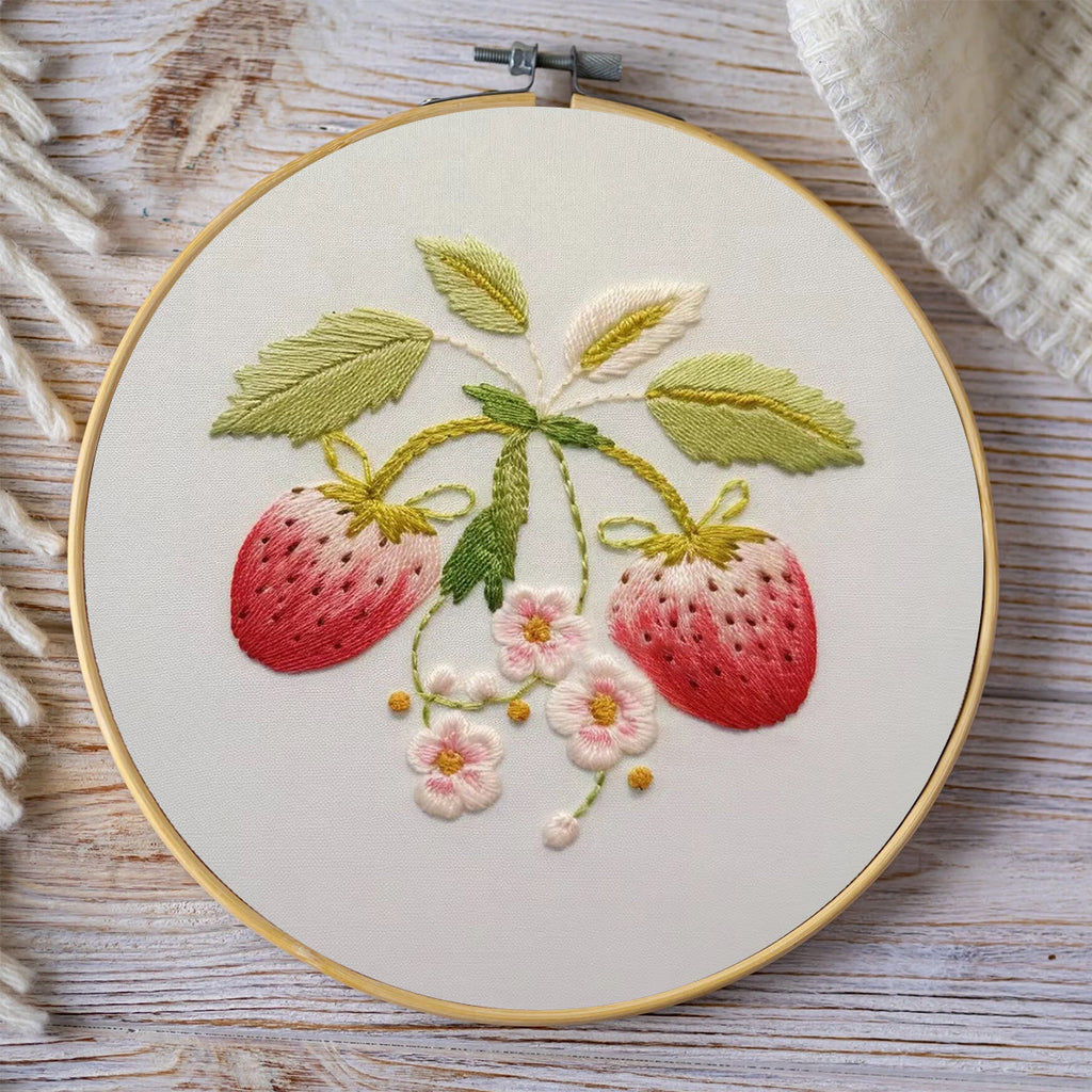 Rubbyoo Embroidery Kit-  Strawberry Blossoms - image 7