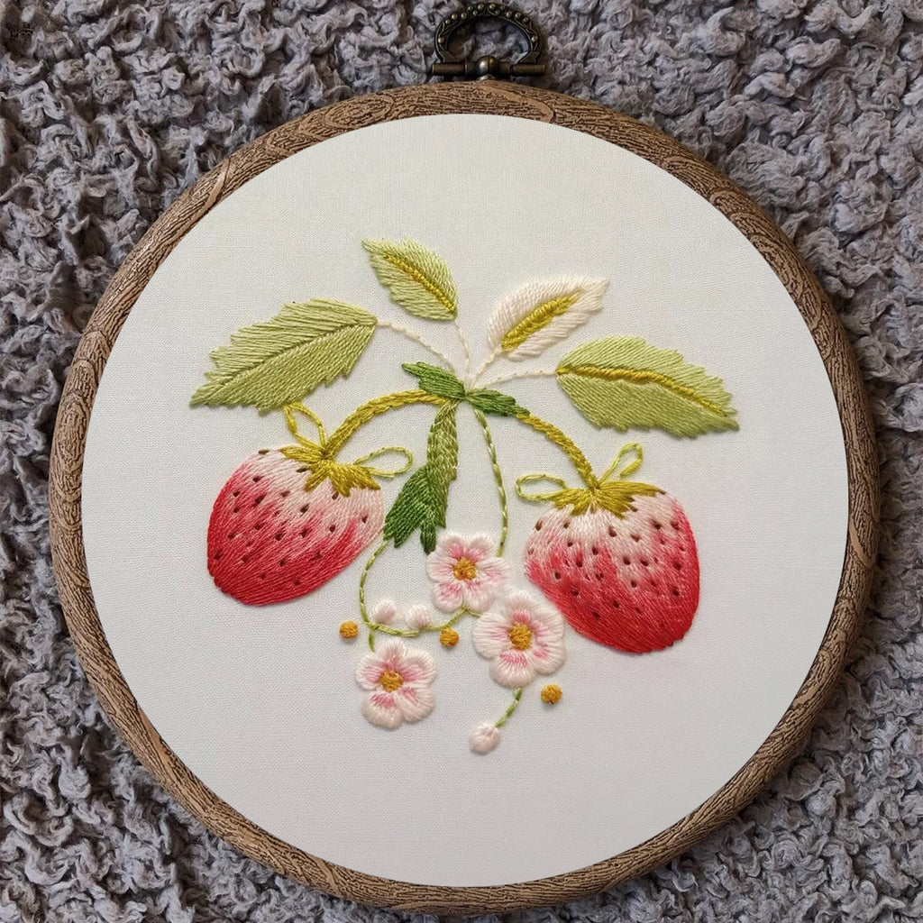 Rubbyoo Embroidery Kit-  Strawberry Blossoms - image 9