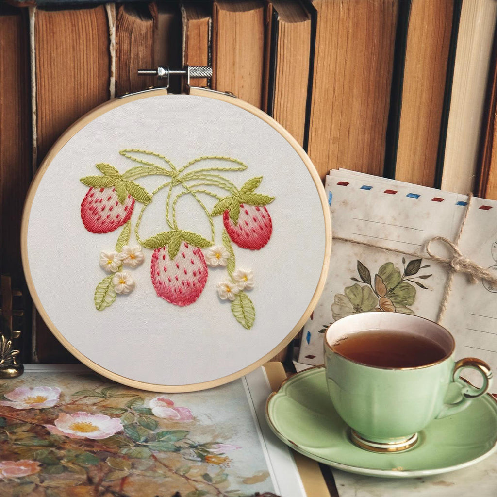 Rubbyoo Embroidery Kit-  Strawberry Blossoms 2 - image 5