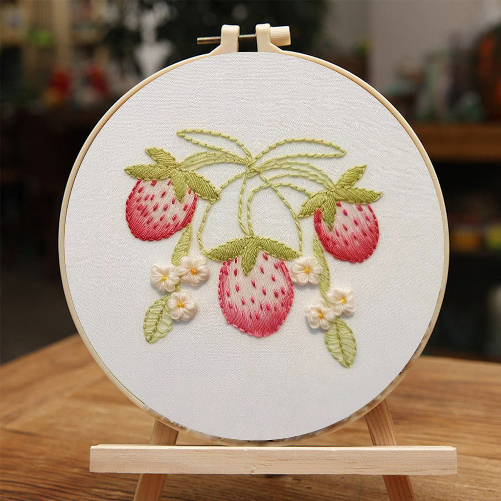 Rubbyoo Embroidery Kit-  Strawberry Blossoms 2 - image 4