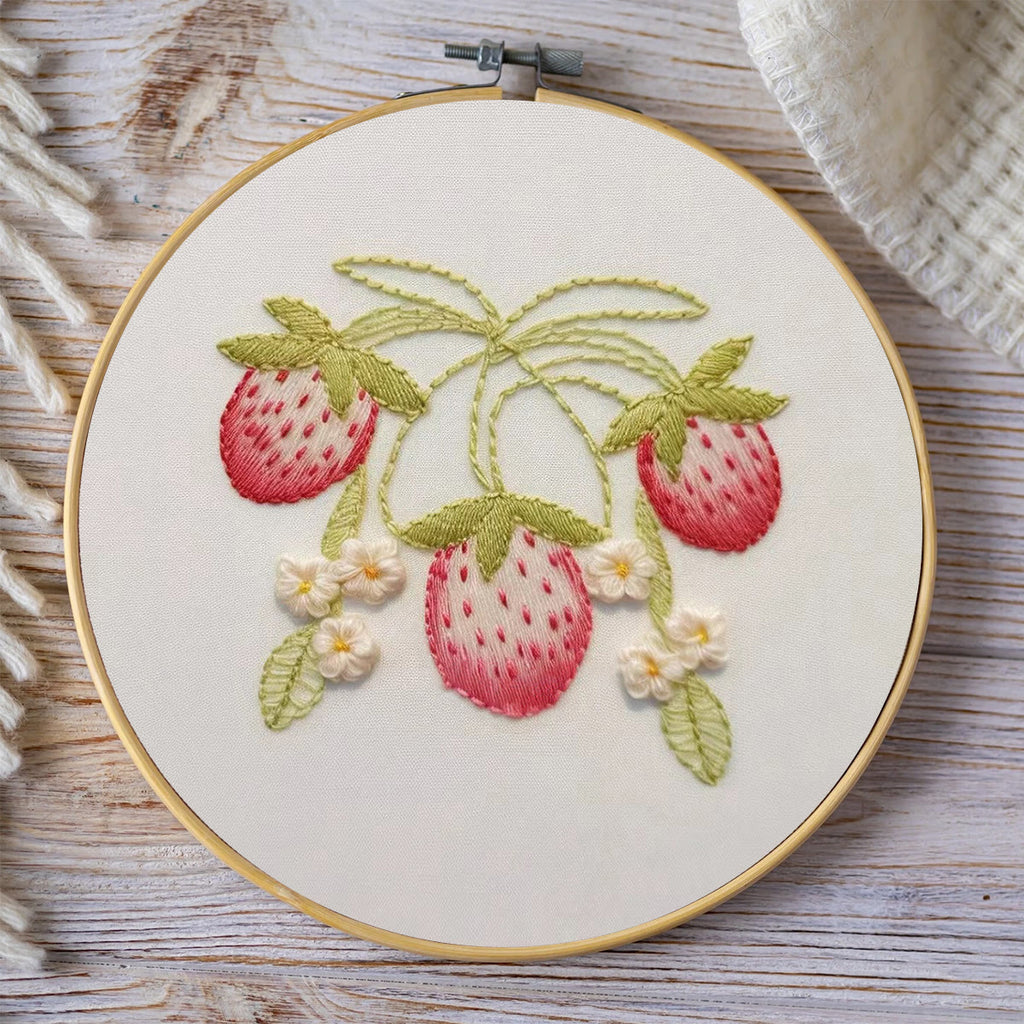 Rubbyoo Embroidery Kit-  Strawberry Blossoms 2 - image 7