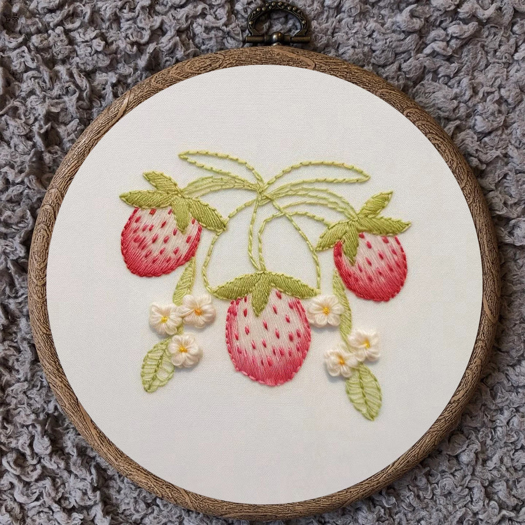 Rubbyoo Embroidery Kit-  Strawberry Blossoms 2 - image 9