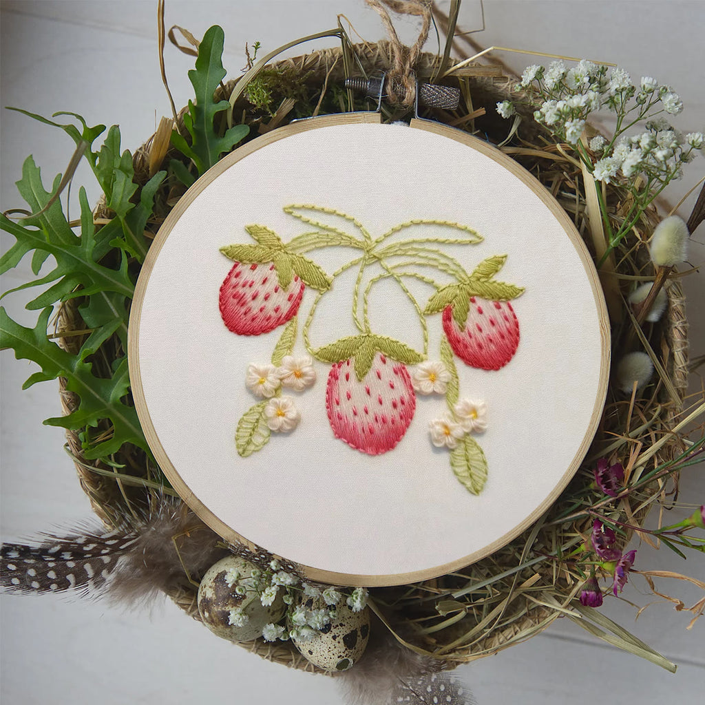 Rubbyoo Embroidery Kit-  Strawberry Blossoms 2 - image 8