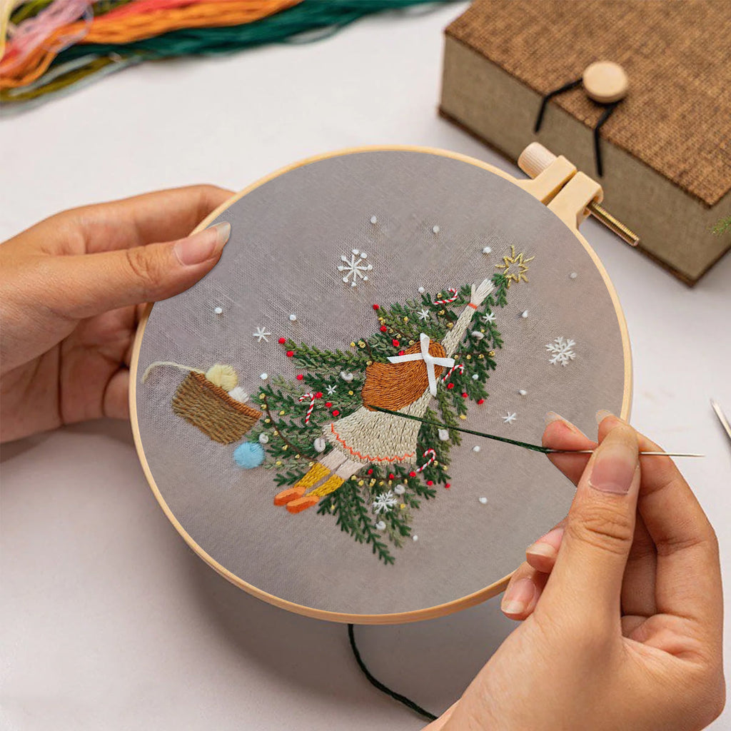 Rubbyoo Embroidery Kit-   Christmas Girl - image 1