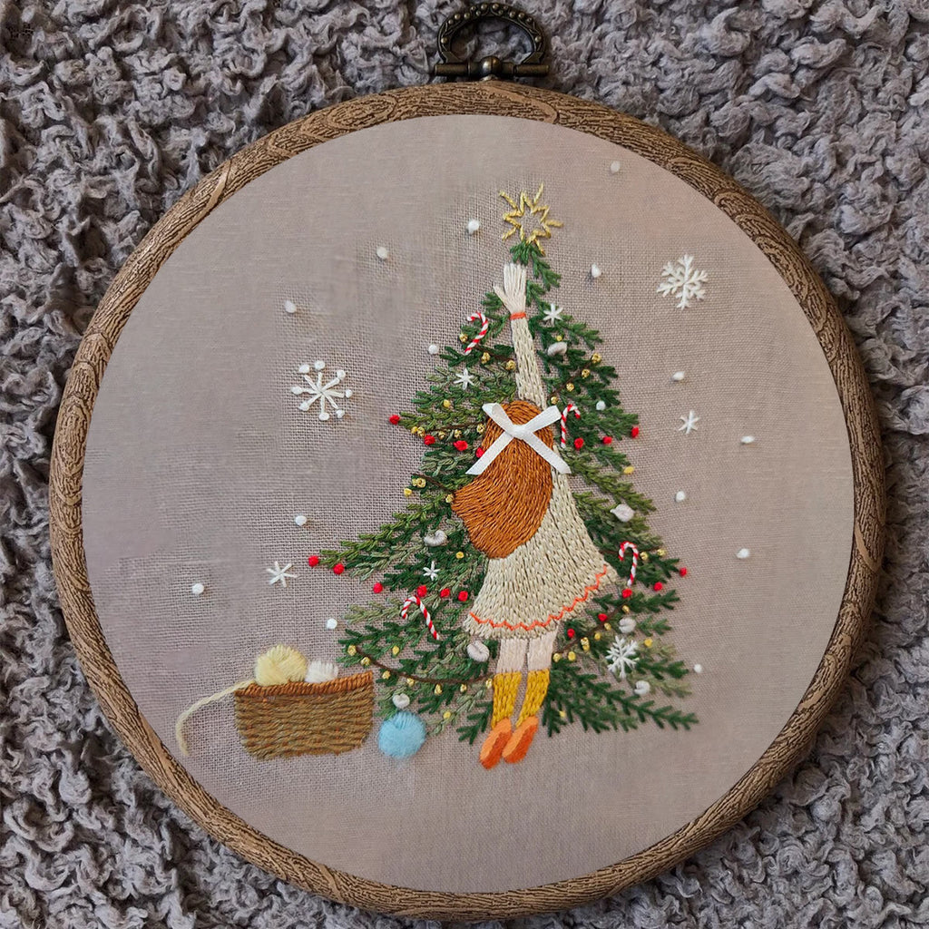 Rubbyoo Embroidery Kit-   Christmas Girl - image 8