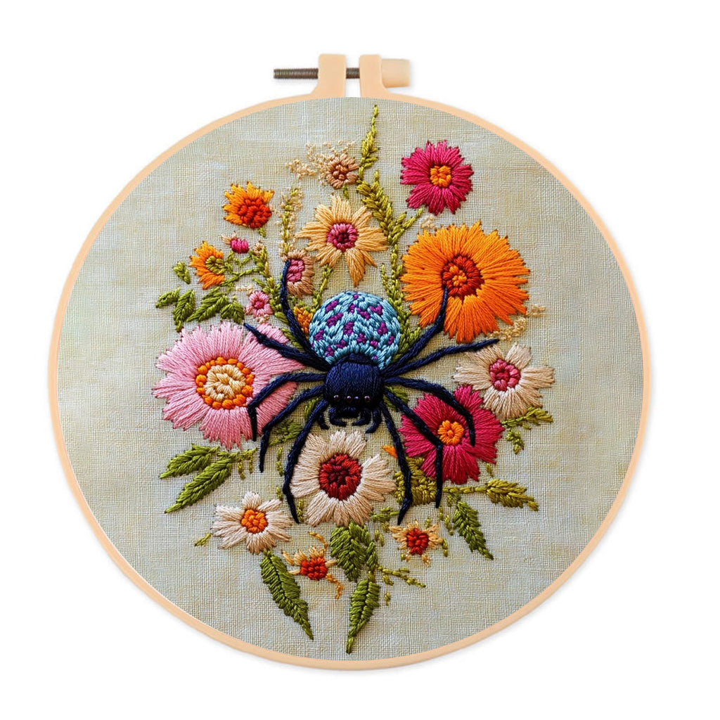 Rubbyoo Embroidery Kit-  Insects Spring Flowers - image 0