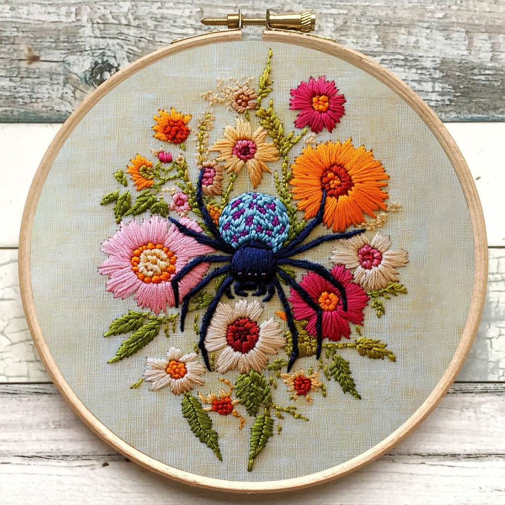 Rubbyoo Embroidery Kit-  Insects Spring Flowers - image 6