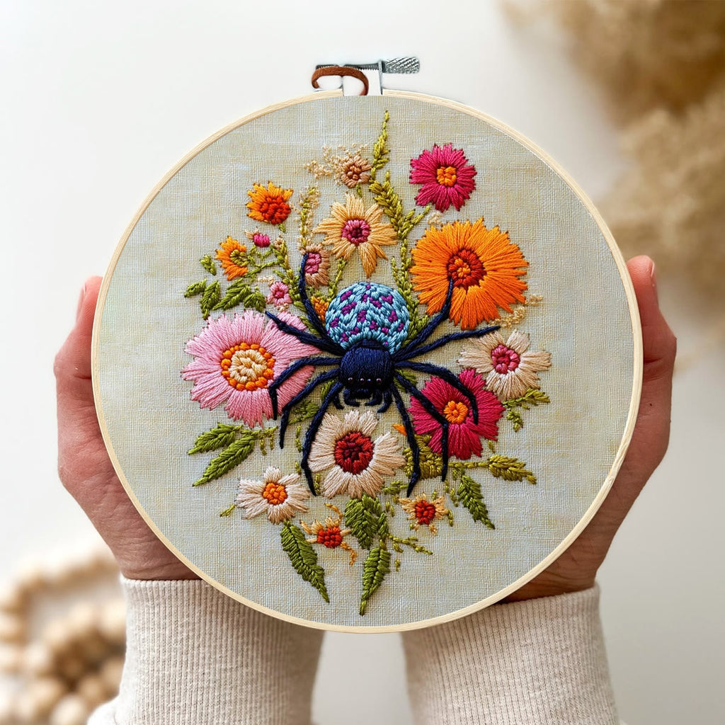 Rubbyoo Embroidery Kit-  Insects Spring Flowers - image 3