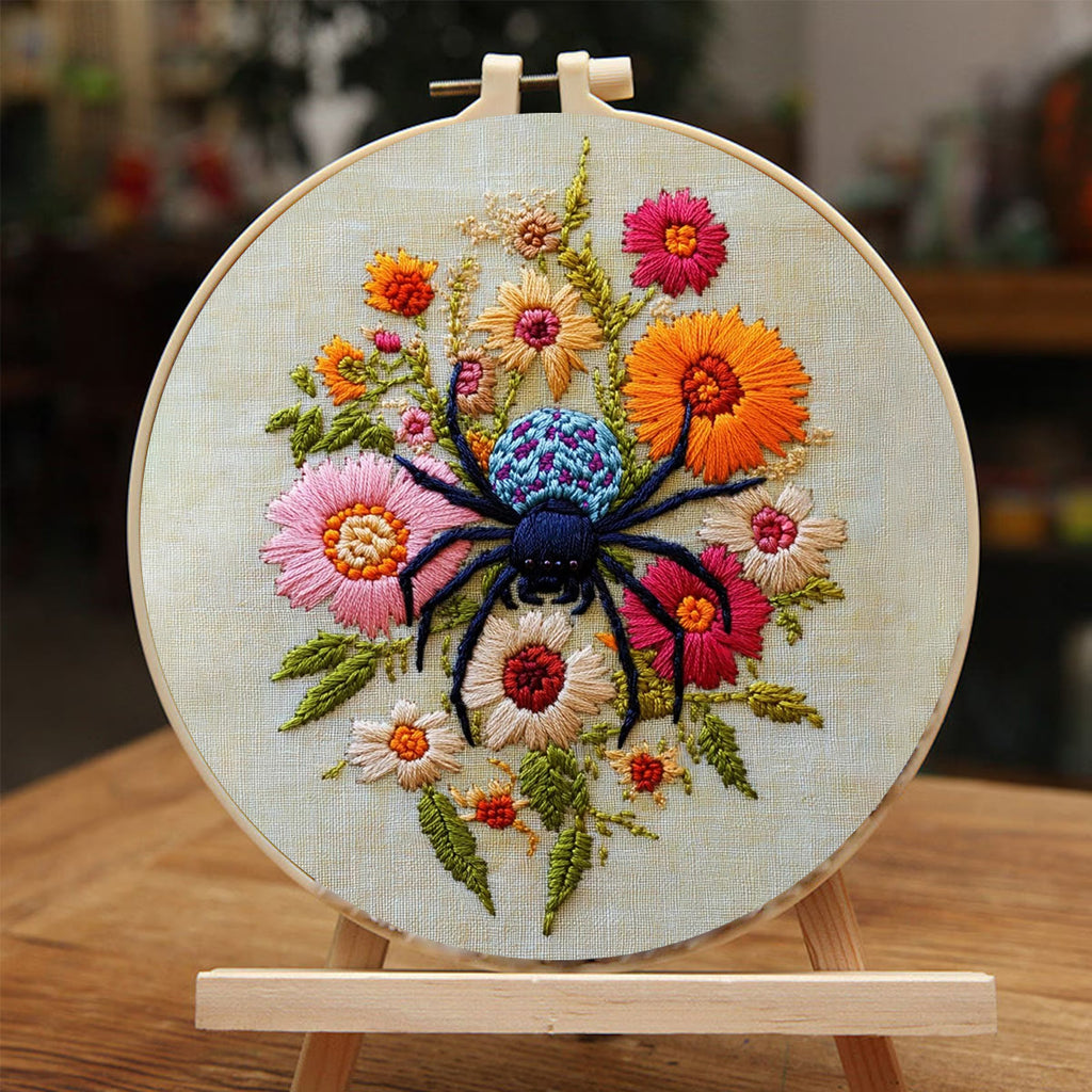 Rubbyoo Embroidery Kit-  Insects Spring Flowers - image 4