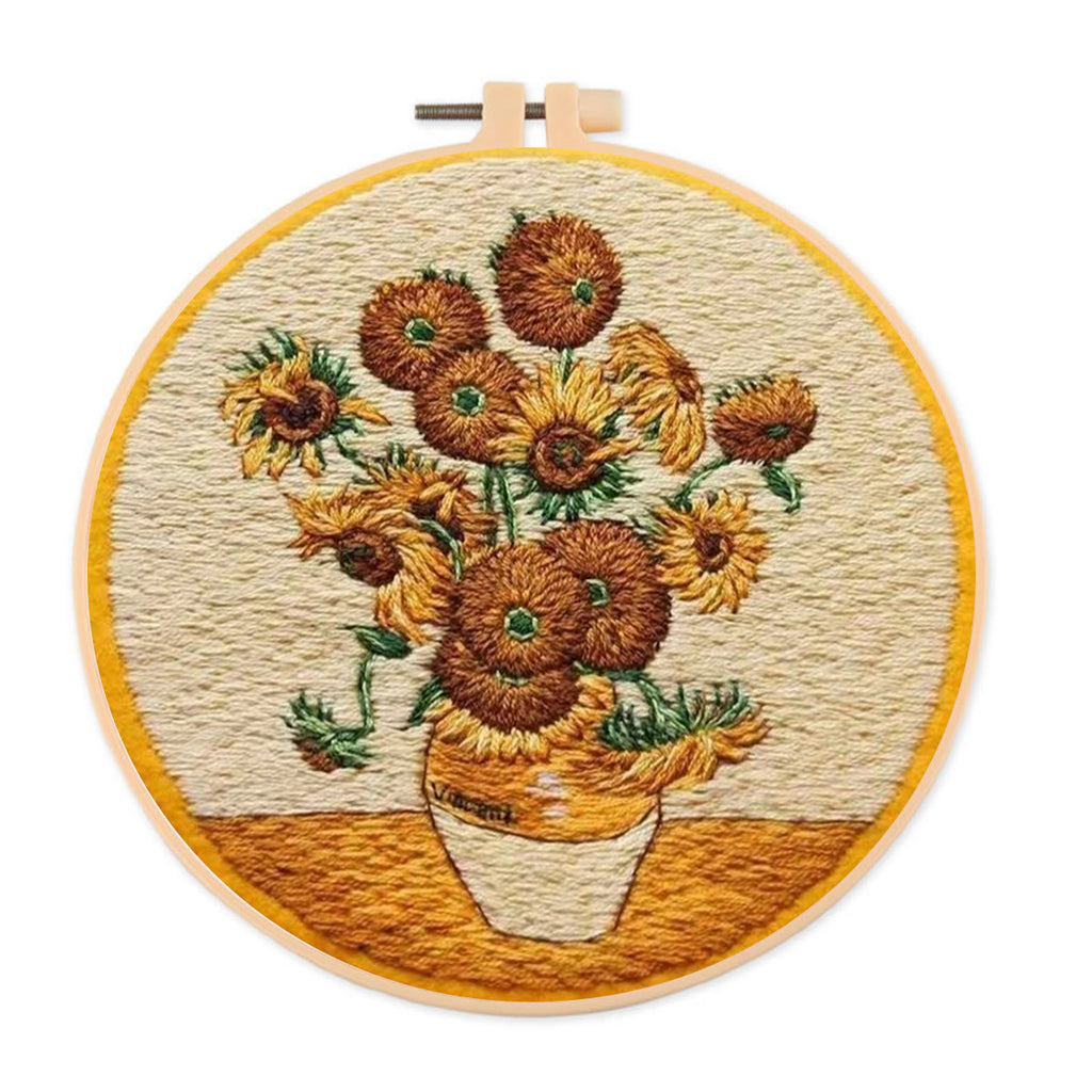 Rubbyoo Embroidery Kit- Van Gogh Sunflowers - image 0