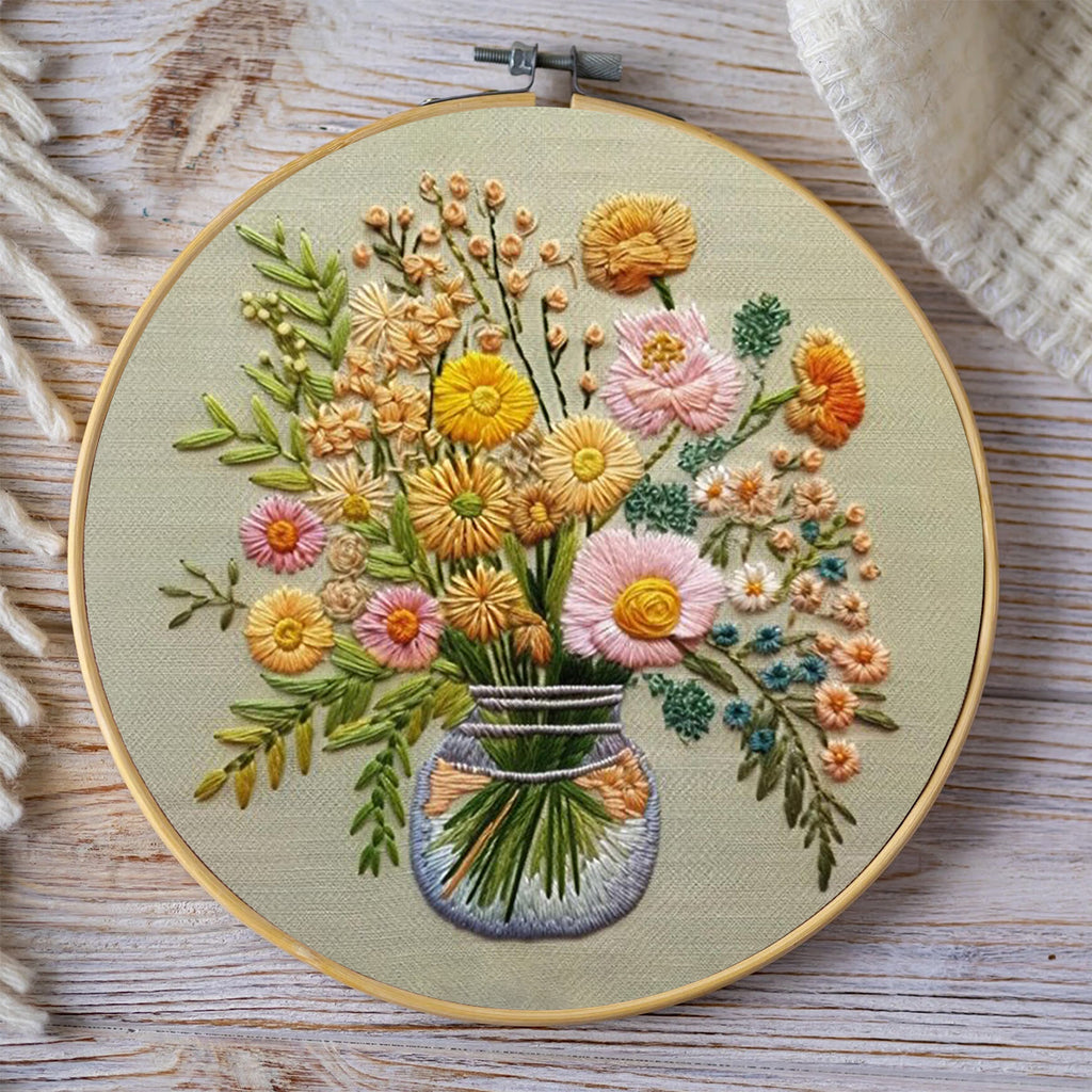 Rubbyoo Embroidery Kit-A Vase Of Flowers - image 7