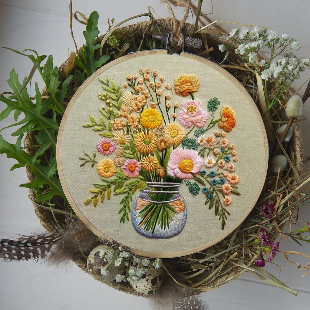 Rubbyoo Embroidery Kit-A Vase Of Flowers - image 8