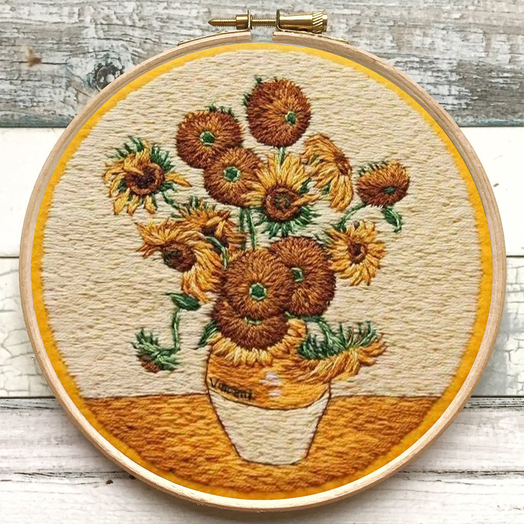 Rubbyoo Embroidery Kit- Van Gogh Sunflowers - image 5