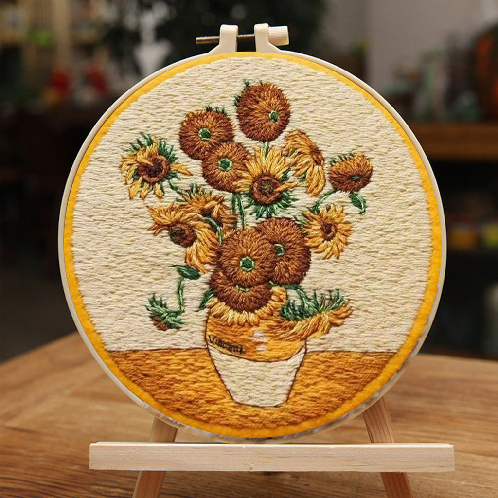 Rubbyoo Embroidery Kit- Van Gogh Sunflowers - image 1