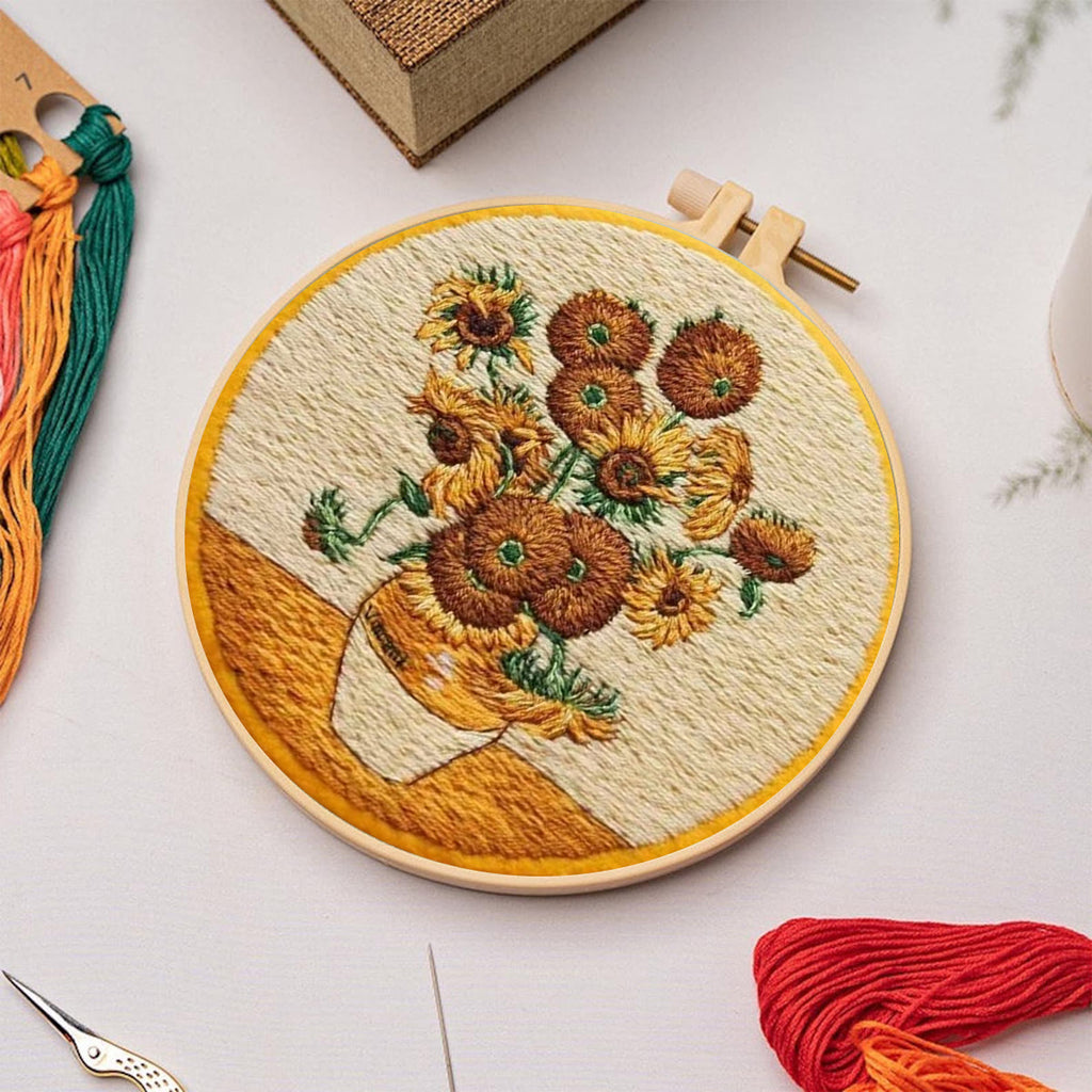 Rubbyoo Embroidery Kit- Van Gogh Sunflowers - image 4