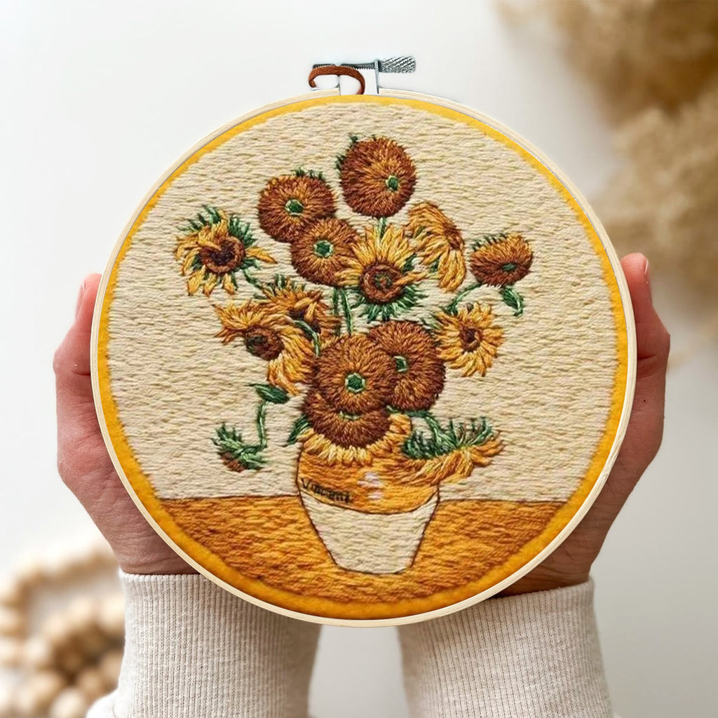 Rubbyoo Embroidery Kit- Van Gogh Sunflowers - image 3