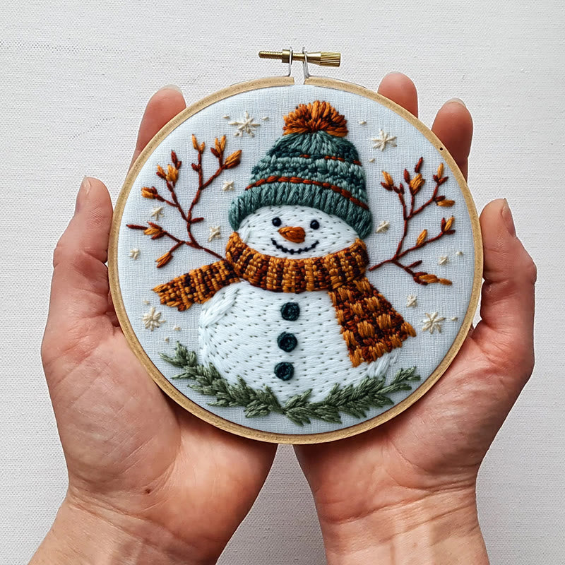 Rubbyoo Embroidery Kit-Happy Snowman - image 2