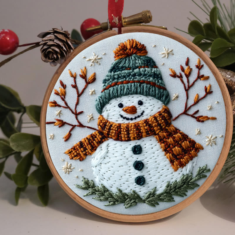 Rubbyoo Embroidery Kit-Happy Snowman - image 1