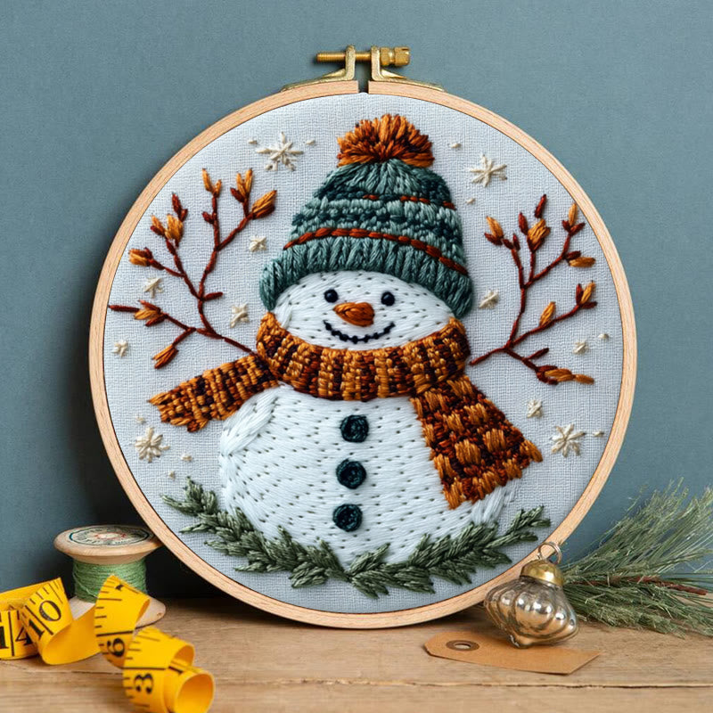 Rubbyoo Embroidery Kit-Happy Snowman - image 4