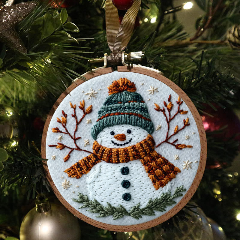 Rubbyoo Embroidery Kit-Happy Snowman - image 6