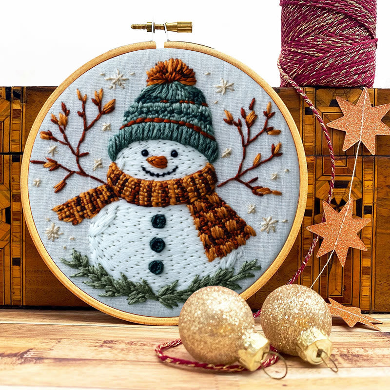 Rubbyoo Embroidery Kit-Happy Snowman - image 8