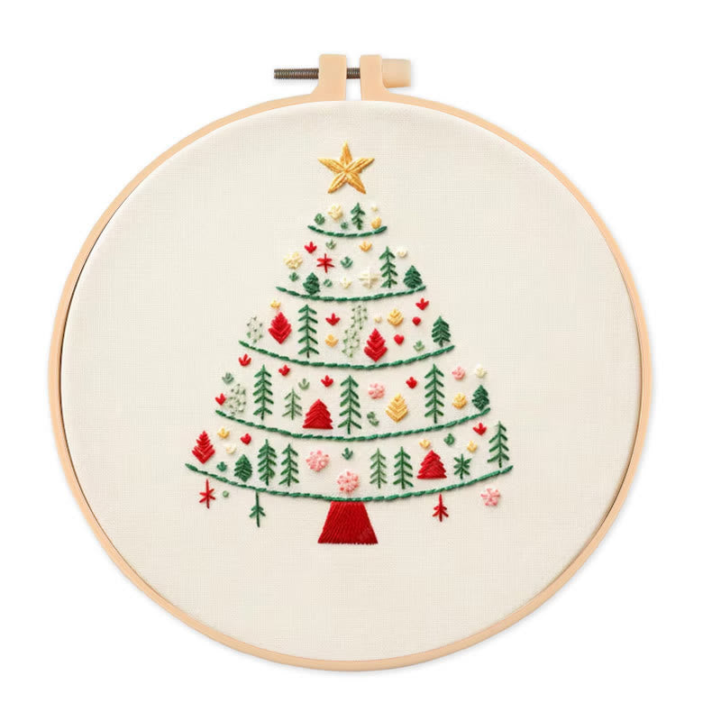 Rubbyoo Embroidery Kit-  Christmas Elements Tree - image 0
