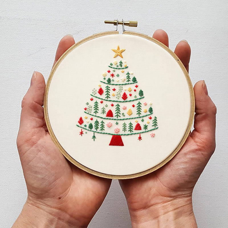 Rubbyoo Embroidery Kit-  Christmas Elements Tree - image 3