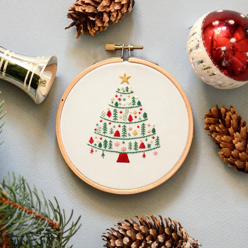 Rubbyoo Embroidery Kit-  Christmas Elements Tree - image 6