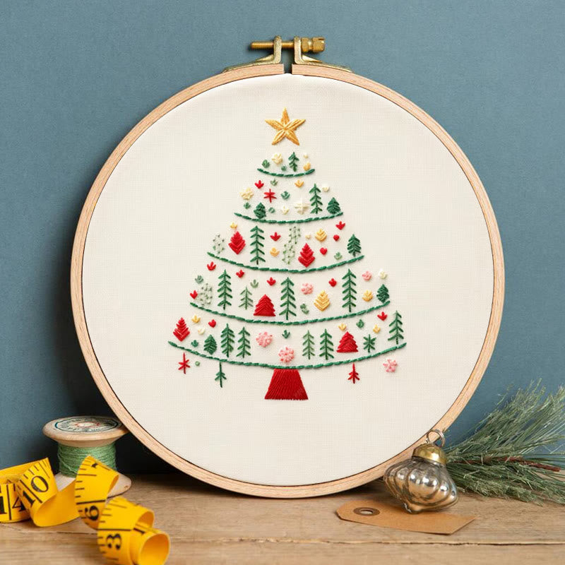 Rubbyoo Embroidery Kit-  Christmas Elements Tree - image 2
