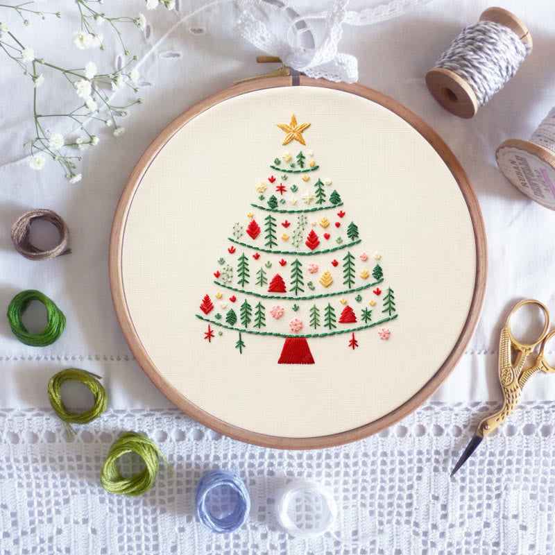 Rubbyoo Embroidery Kit-  Christmas Elements Tree - image 5