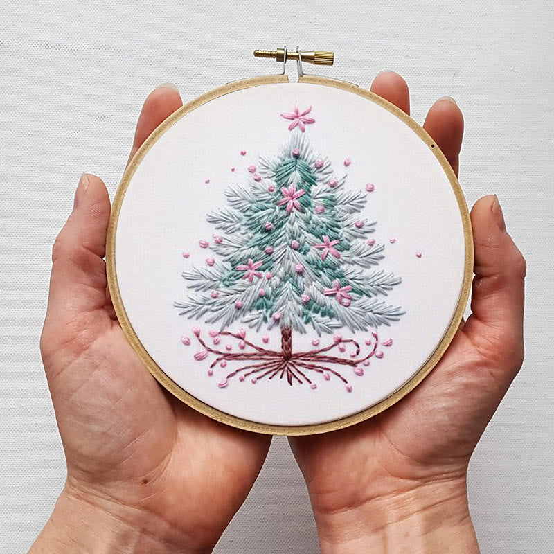 Rubbyoo Embroidery Kit- Pink Christmas Tree - image 4