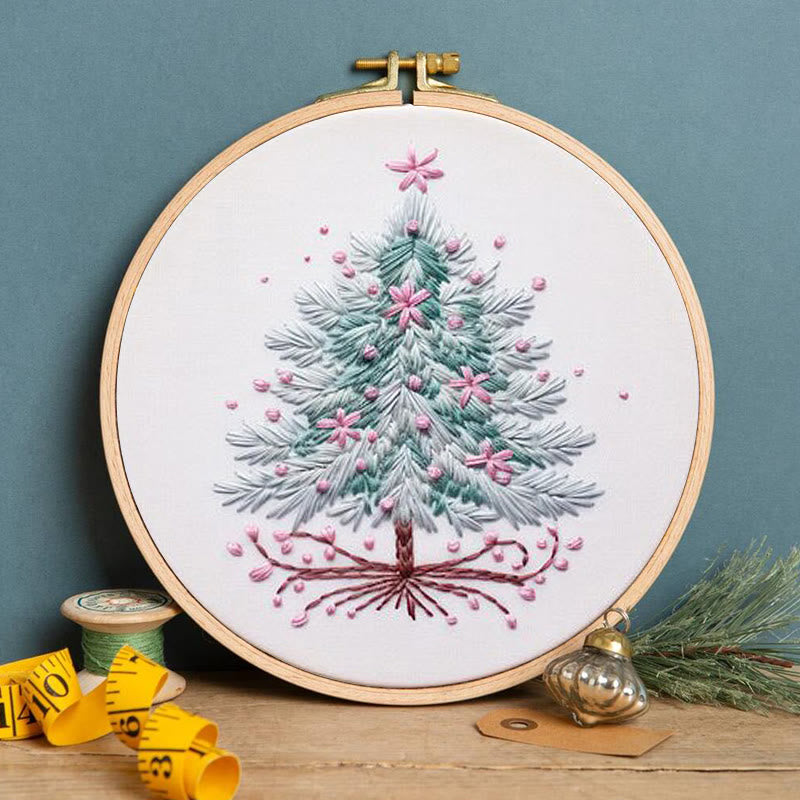 Rubbyoo Embroidery Kit- Pink Christmas Tree - image 3